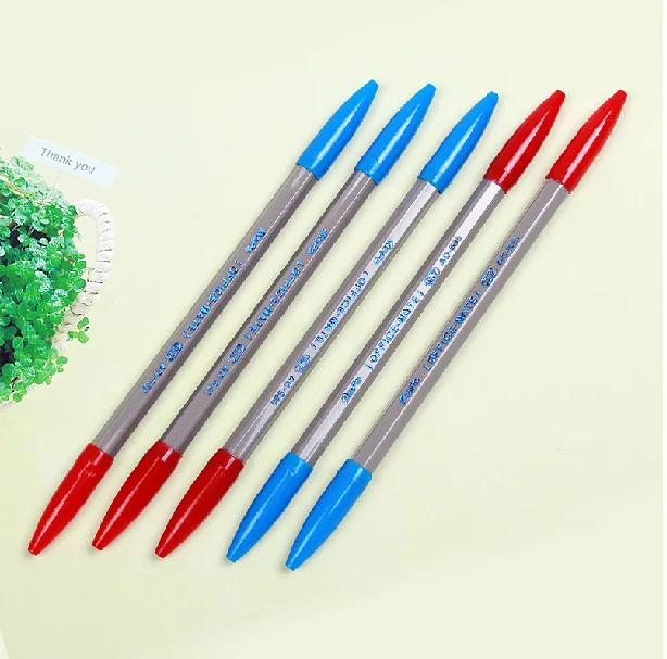 1 шт. креативная шариковая ручка 2 цветов школьные офисные принадлежности