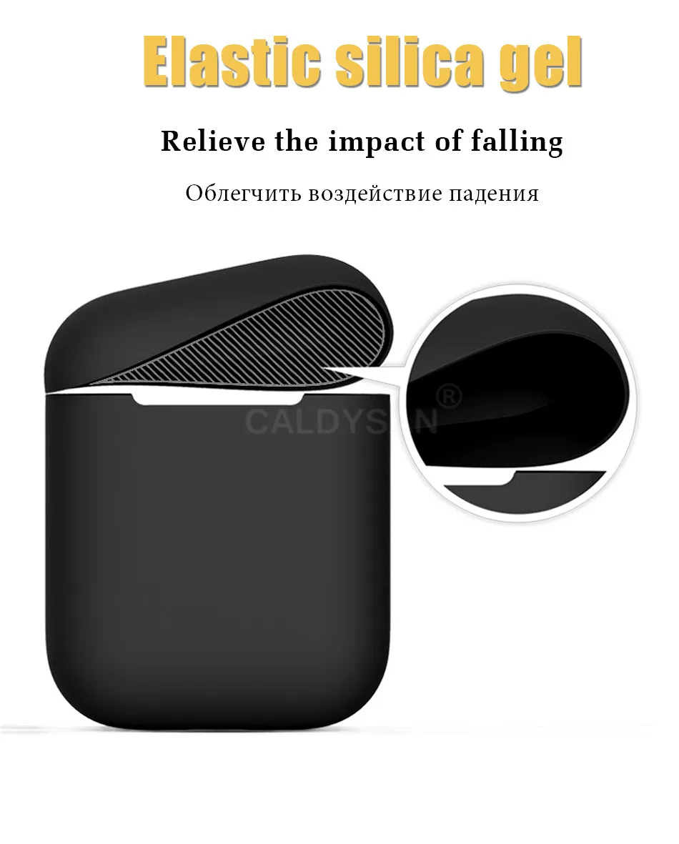 Официальный беспроводной Bluetooth чехол для наушников для Apple Airpods 1 2 Чехол для зарядного устройства для Airpods мягкий силиконовый тонкий Чехол