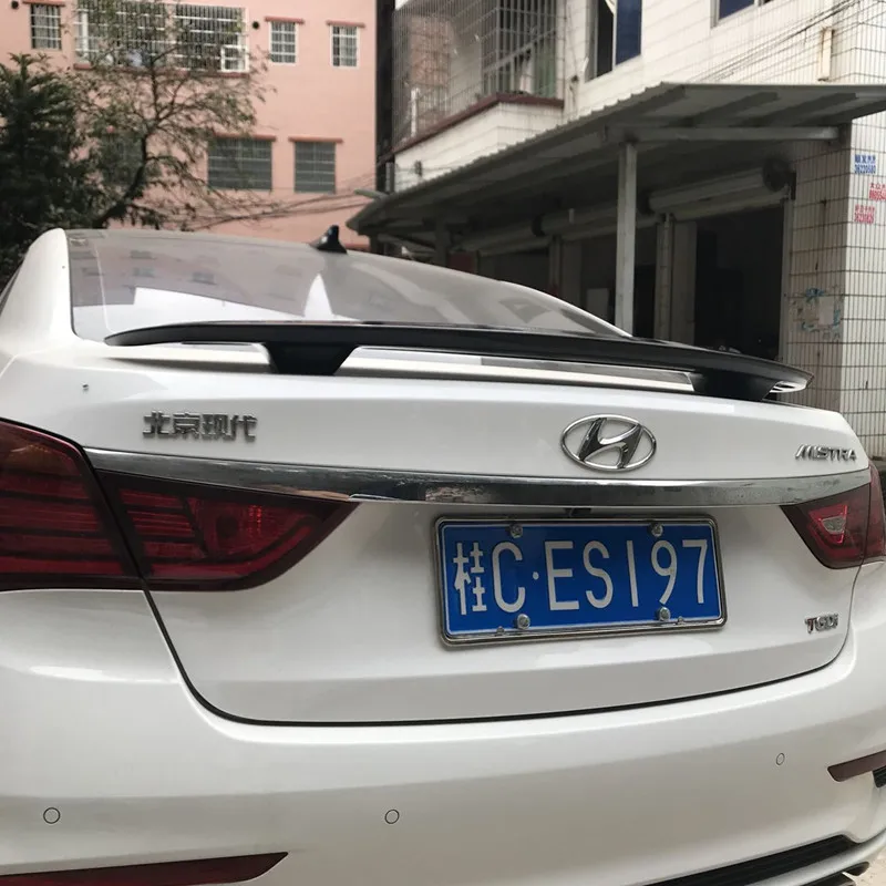Для Hyundai Elantra спойлер 2010 2017 автомобиль украшение в виде хвостового крыла ABS