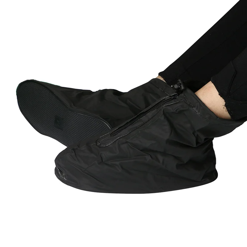 Новинка; 1 пара; S-XXL; Многоразовые резиновые сапоги; зимние бахилы; водонепроницаемая обувь; удобные; ПВХ; Однотонный; черный; белый; чехол унисекс