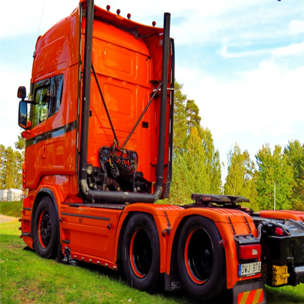 Металлическая выхлопная труба 1/14 DIY TAMIYA Scania R470 R620 модель трактора грузовика