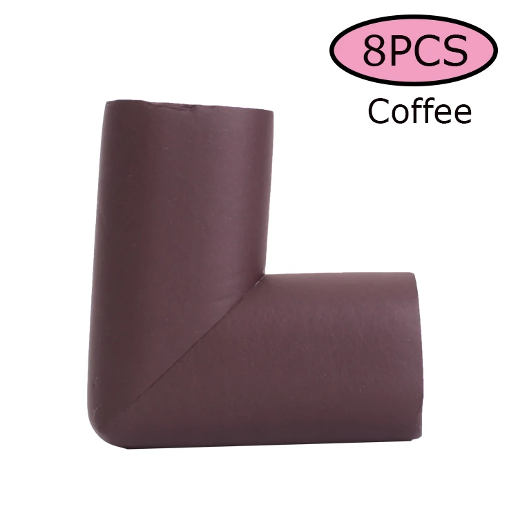 Coffee-8pcs Защитная угловая пленка для детей 2 м, Защитные уголки для мебели, защитная угловая лента для детей - Цвет: Coffee-8pcs