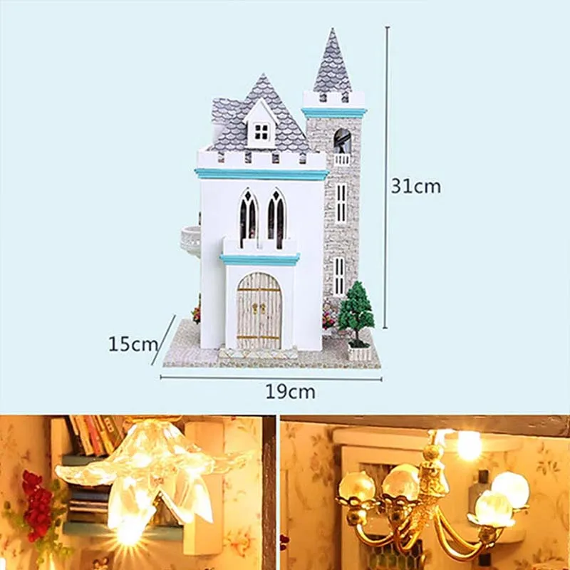 3D кукольный домик сделай сам миниатюрные деревянные кукольные дома ручной