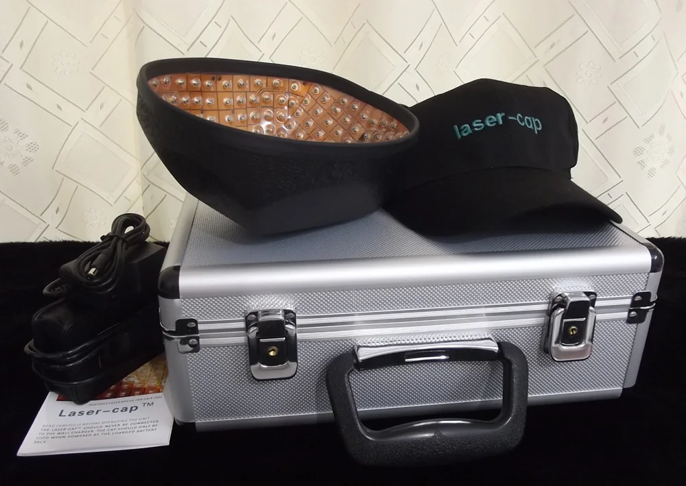 Лазерный колпачок для волос с алюминиевым чехлом. Лазерные диоды 144. Лечение