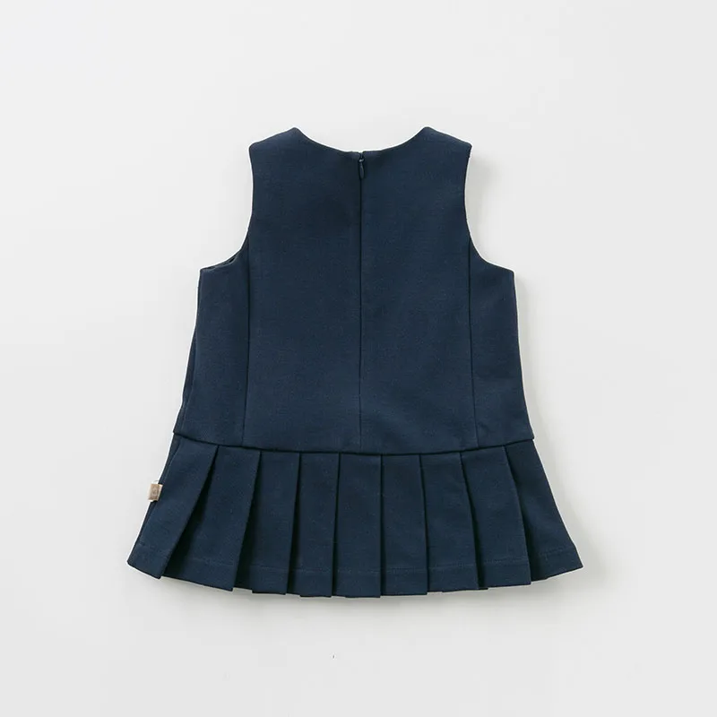 Детское платье без рукавов dave bella темно-синее для девочек весеннее дня рождения