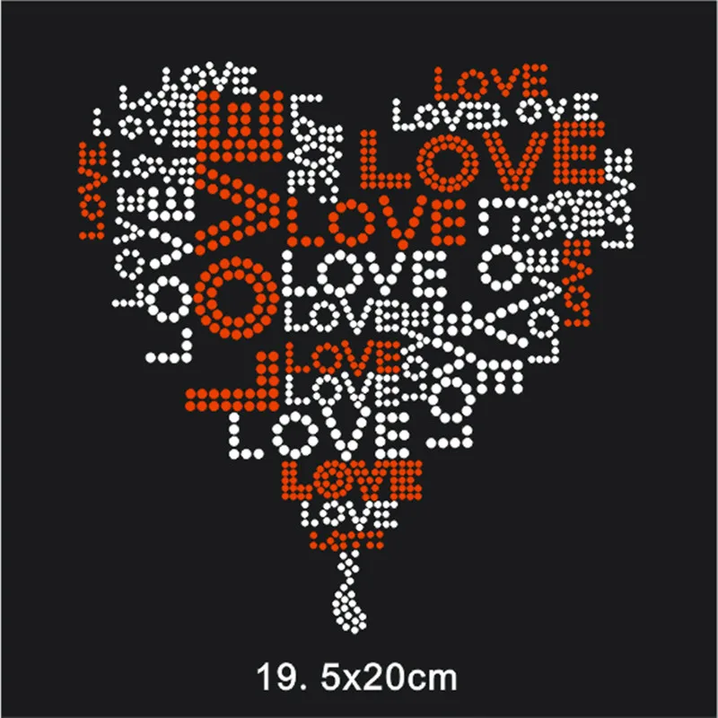 

Iron Transfer Hotfix Rhinestone Motif Heat Transfers For Clothes Custom Rhinestones 10Pieces T-shirt Craft Apparel Accessories