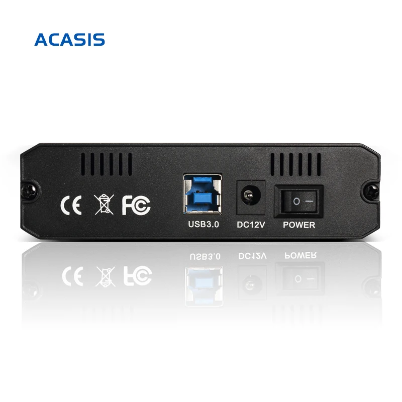 Acasis BA-06US 3,5 дюйма USB 3,0 SATA HDD внешний корпус 4 ТБ жесткий диск Дело Черный 10059TW высокое качество Алюминий сплав