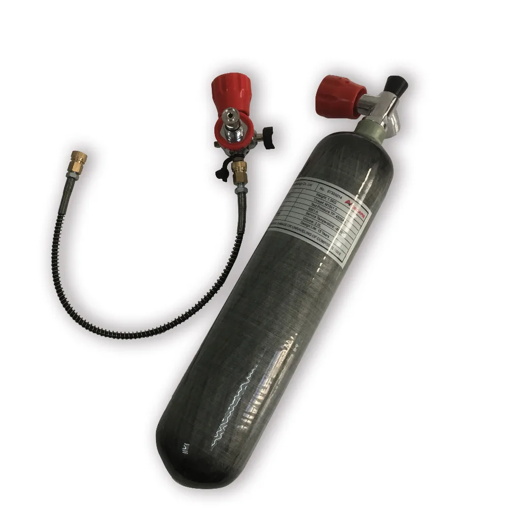 AC102101 2L CE M18 * 1 5 HPA Пейнтбол PCP бак 300 бар углеродное волокно цилиндр для дайвинга с