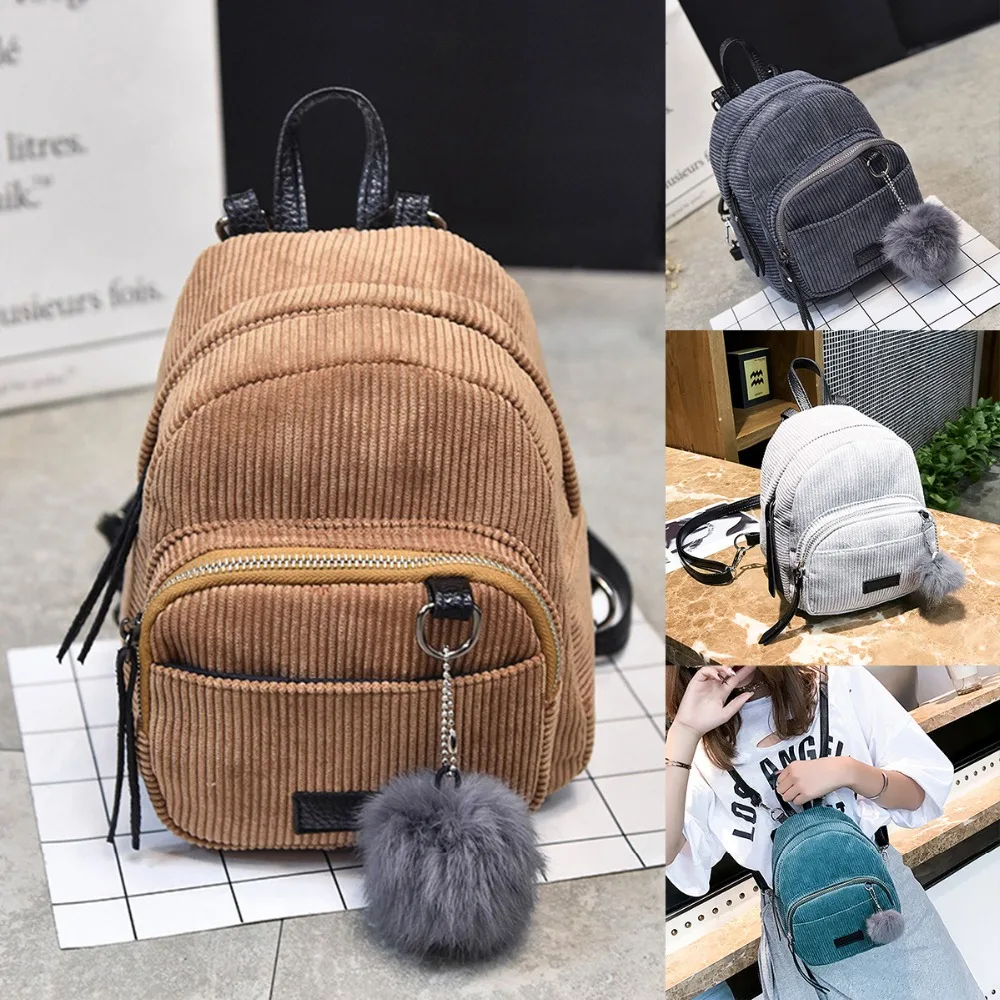 Модный стильный мини-рюкзак бархатный женский мини Новый 2019 сумка для женщин