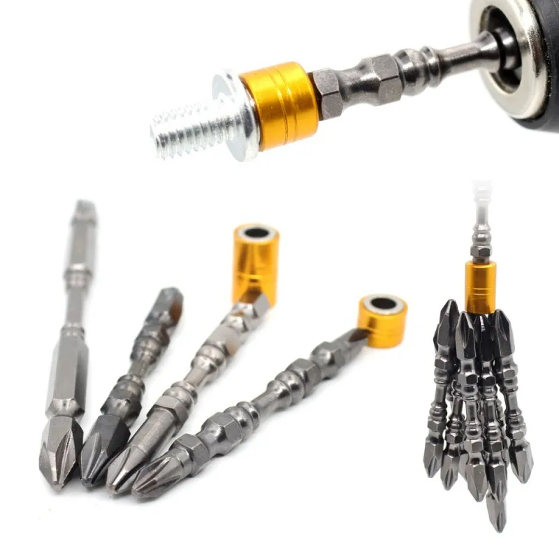 

1/4" Hardness Magnetic 65MM 110MM Cross Head Screwdriver Bit Double Head Electric Screwdriver Set Phillips Screw Driver