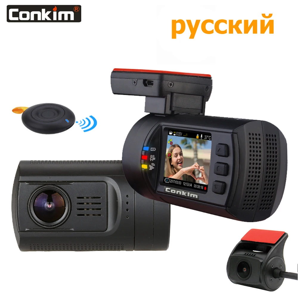 Conkim Mini 0906 две камеры gps автомобильный видеорегистратор регистратор 1080P Full HD конденсатор камеры заднего вида двойной объектив видеорегистратор парковки датчик защиты