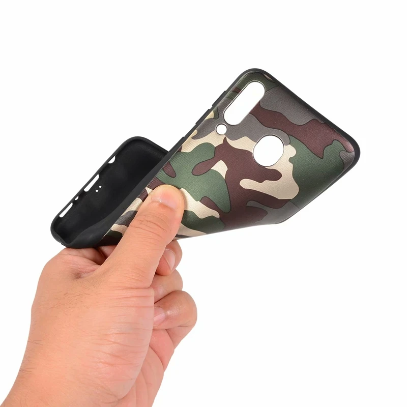 Camouflage Soft TPU Case For LG V30 Samsung Galaxy A10 A30 A40 A50 A70 Military Silicone Rubber Green Fashion Luxury 1pcs |