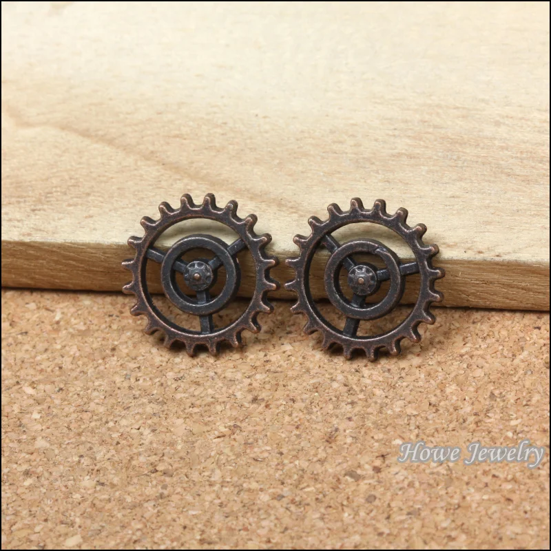 20 шт винтажные Стимпанк Шестерни и Ког шармы медные под старину DIY модный браслет
