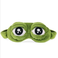 funny 3d frog sleeping eye mask portable travel eye shade bandage on eyes for sleeping mr084