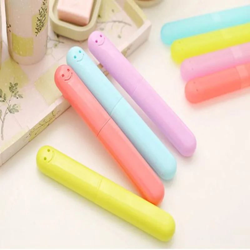 Портативная коробка для зубных щеток Творческий мультфильм ярких цветов зубной