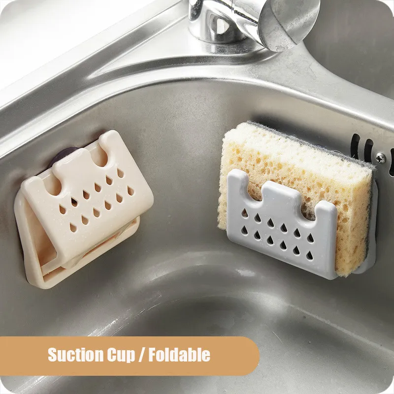 1 шт. складной Кухня раковина всасывания держатель губка скрубберы мыло хранения