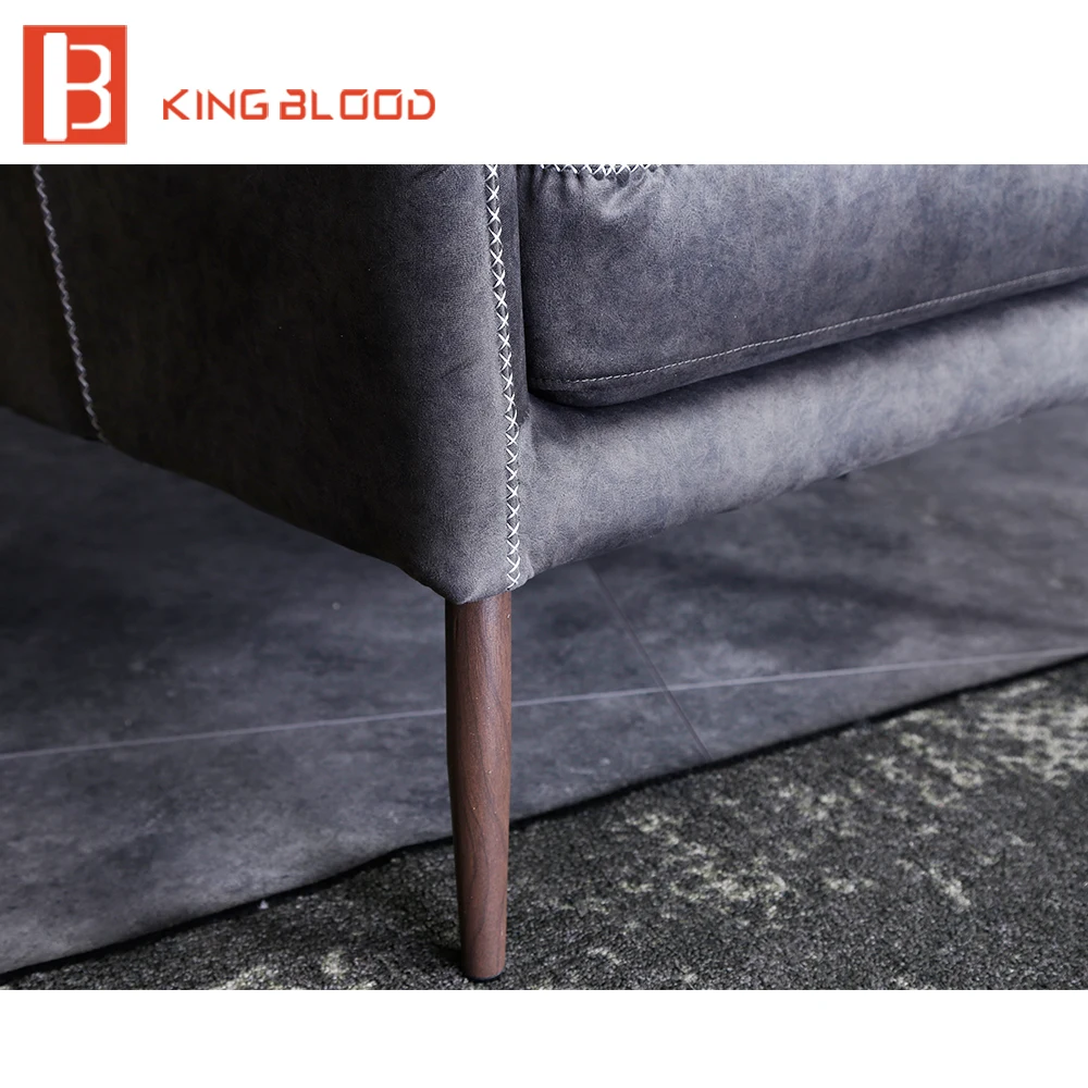 Набор дизайнерской мебели для гостиной диван с железными ножками кресло из ткани