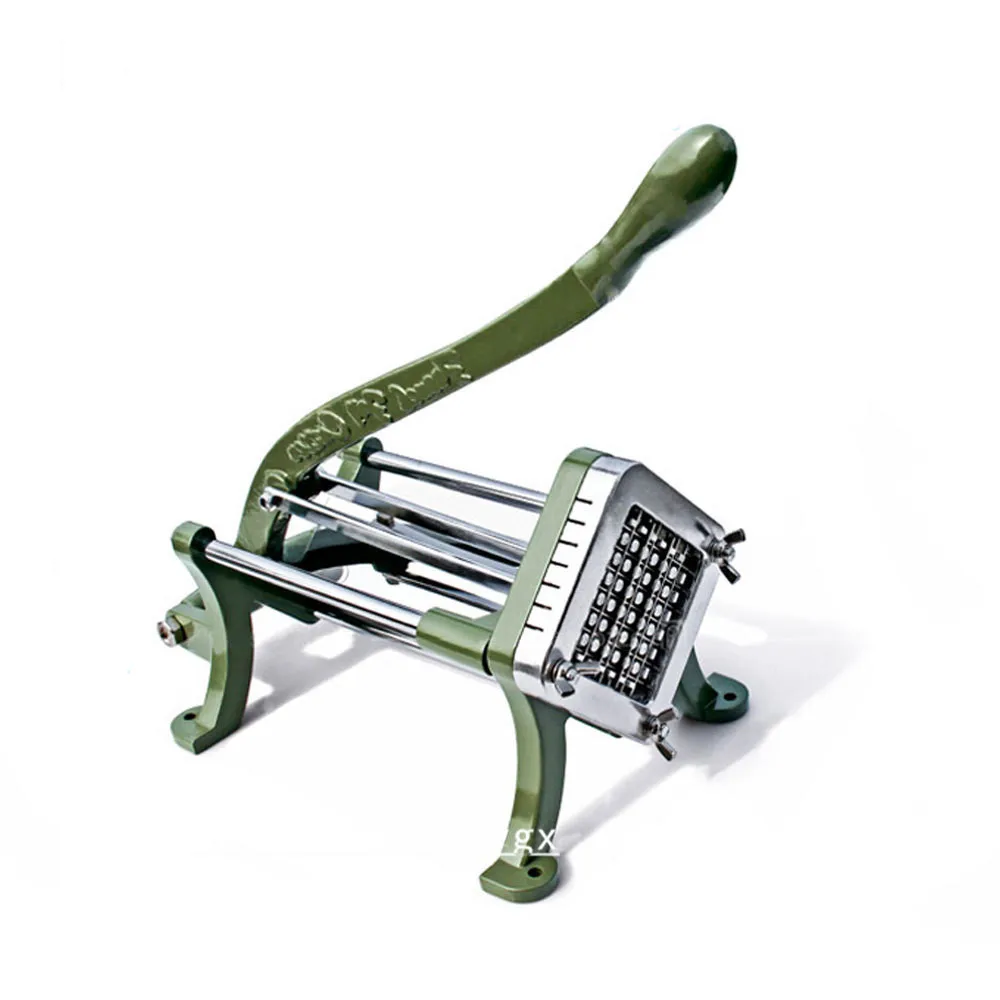 Ручной Картофельная полоса резак металла французский картофель резки тяжелых