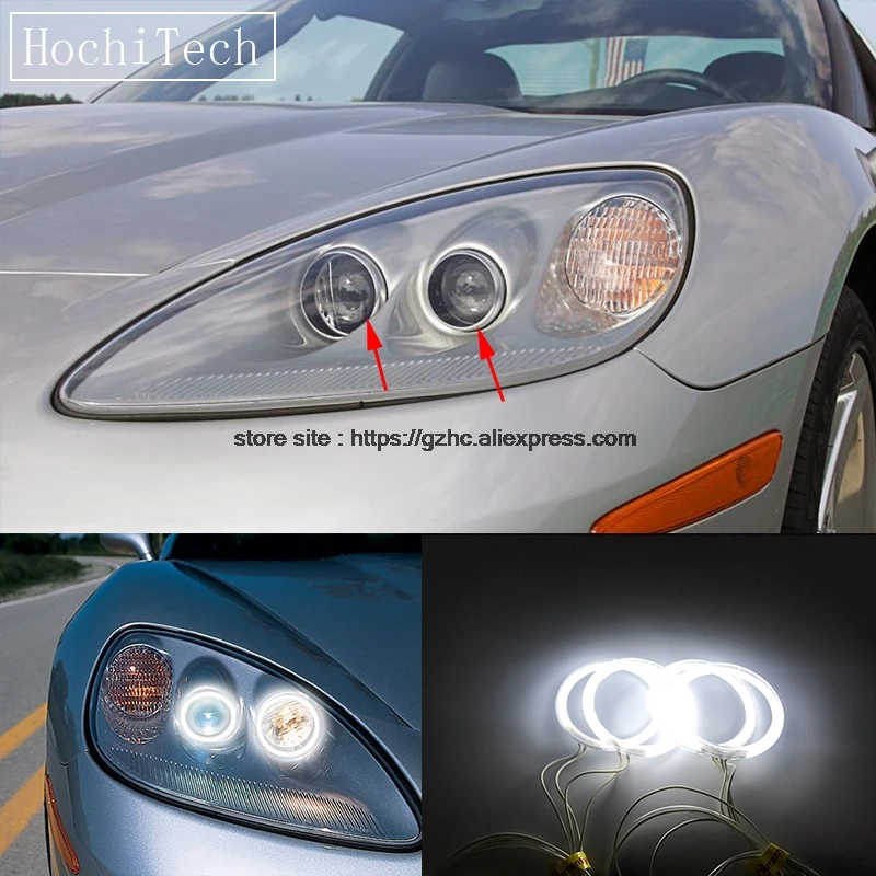 HochiTech для Chevrolet Corvette 6th C6 2005-2013 ультра яркий дневной свет DRL CCFL ангельские глазки