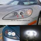 HochiTech для Chevrolet Corvette 6th C6 2005-2013 ультра яркий дневной свет DRL CCFL ангельские глазки набор демонических глаз теплый белый гало кольцо
