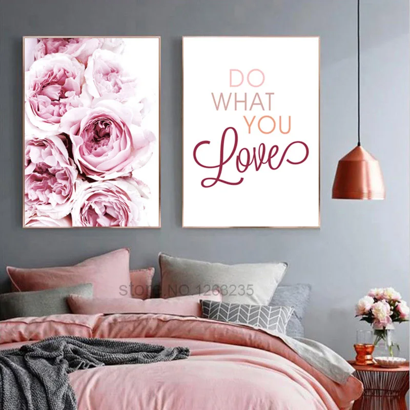 Постер Пион цветок скандинавский постер тюльпан Роза картина куадро декорацион
