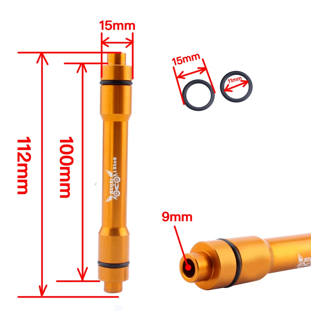 2019 New Mountain Bike Bicycle 15mm to 9mm Thru Axle Quick Release Hub Conversion Skewer Adapter Parts 4 Colors | Спорт и