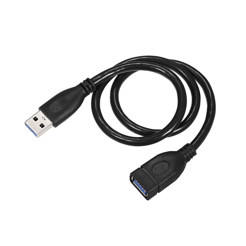 USB кабель удлинитель USB3.0 для PS4 Xbox Smart TV One SSD Data Sync 50 см (синий)|Компьютерные кабели и