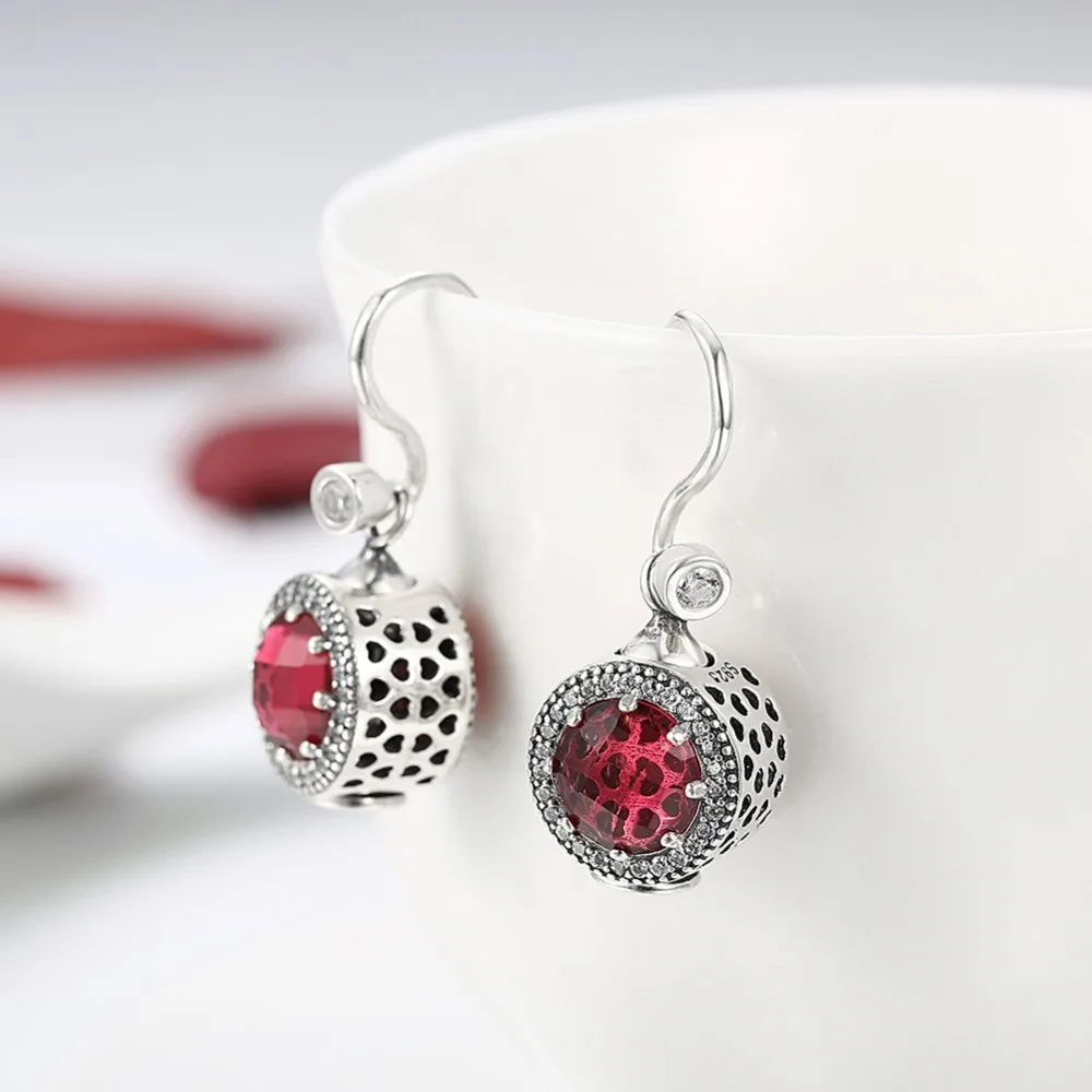 Most attractive Ousnow brand fashion jewelry lady earrings 100% 925 sterling silver round CA cutting process exquisite Gift | Украшения и