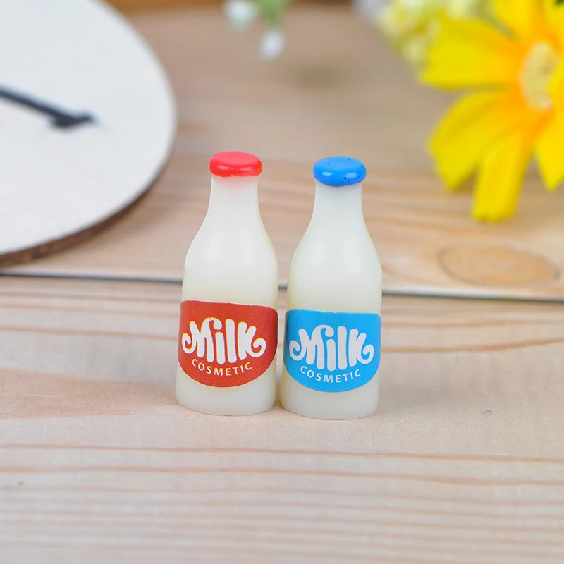 Бутылки для молока + чашка кукольный домик завтрака кухонные аксессуары 1:12