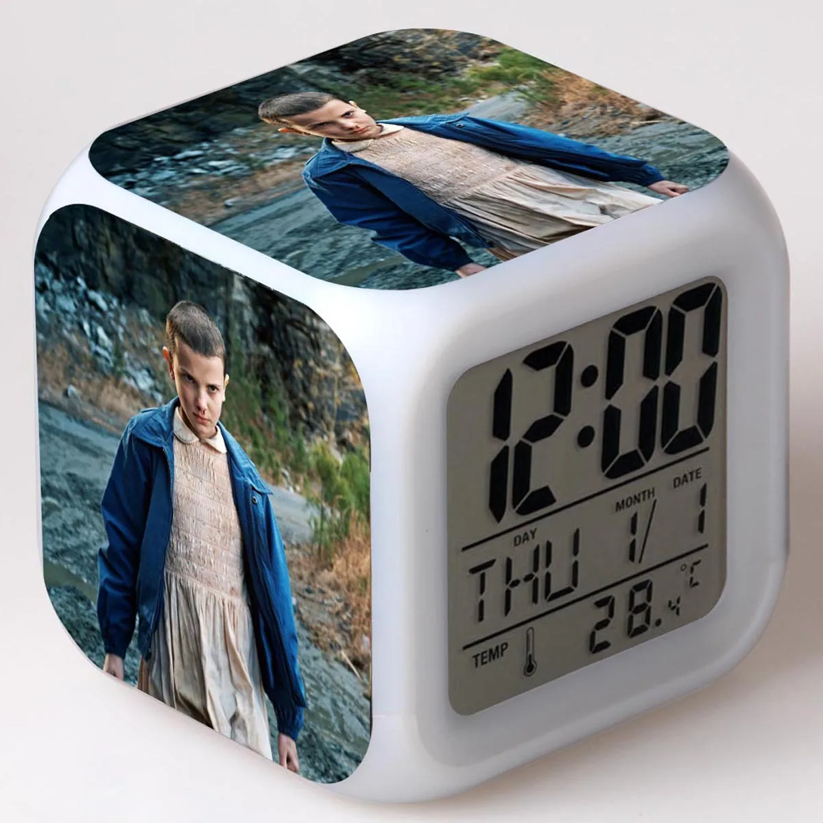 2 Необычные вещи сезон детский будильник игрушки Led reloj despertador цифровые часы электронный wake up Светильник Настольный reveil wekker - Цвет: 2