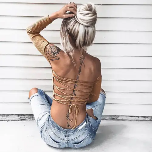 Модный женский Повседневный трикотажный топ с открытыми плечами жилет блузка