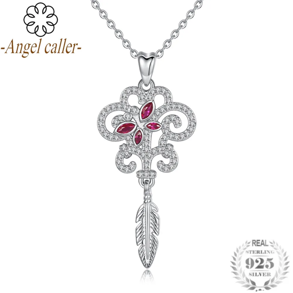 Женское ожерелье с подвеской в виде бабочки Angel Caller из стерлингового серебра 925