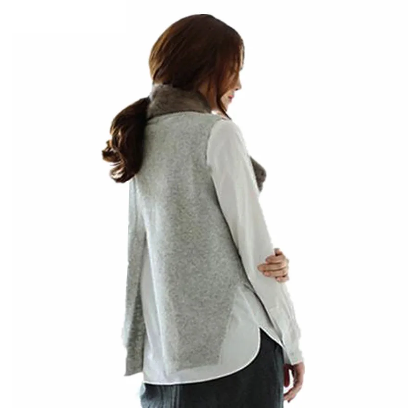 Sparsil женский зимний и осенний кашемировый свитер жилет без рукавов модный