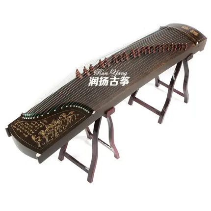 Имитация эбенового дерева 10 уровней игры Guzheng резные модели китайский 21 струны