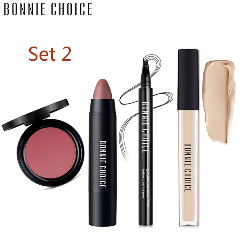 Набор косметики BONNIE CHOICE удачная сумка Лидер продаж водонепроницаемая губная