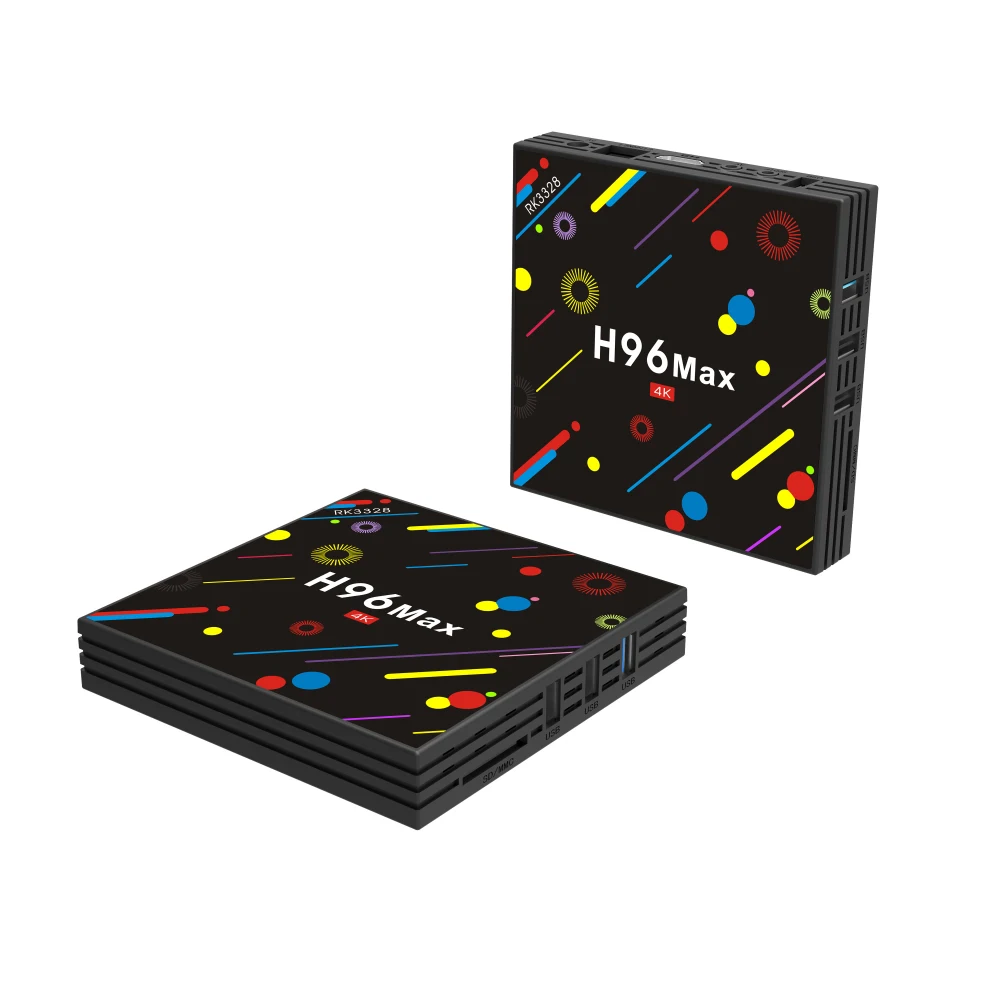H96 Max H2 Smart Android 7 1 ТВ-приставка 4 Гб + 32 Поддержка HD AV 2 4G/5G Wifi с T6-L дистанционным