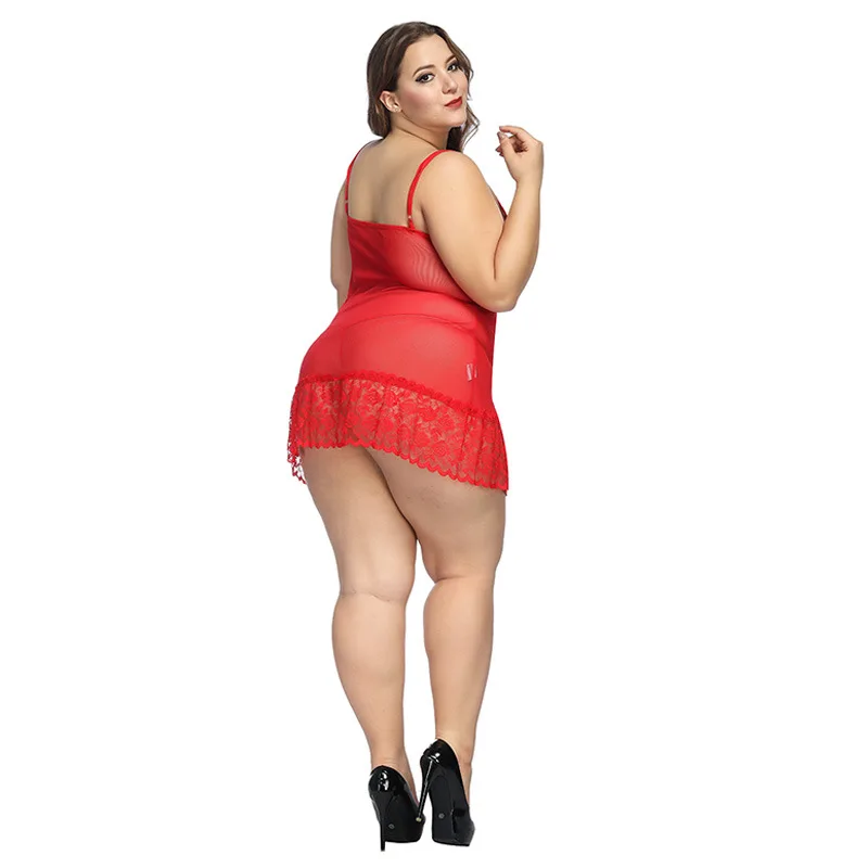 Женское ночное платье большого размера 6XL сексуальная пижама женское нижнее