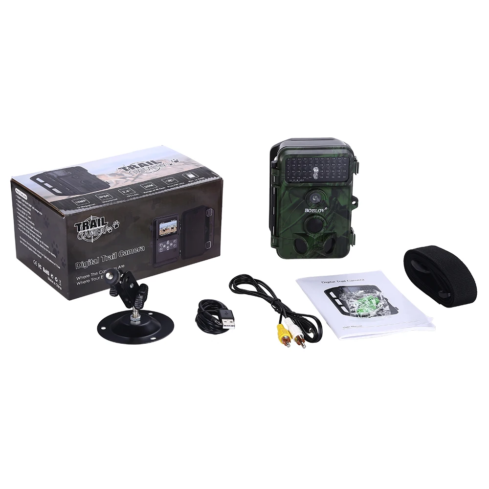 BOBLOV CT005 16MP 1080P Trail камера 0,5 S время триггера водонепроницаемый IP66 Дикая камера 8G/16G/32G карта для безопасности фермы быстрая