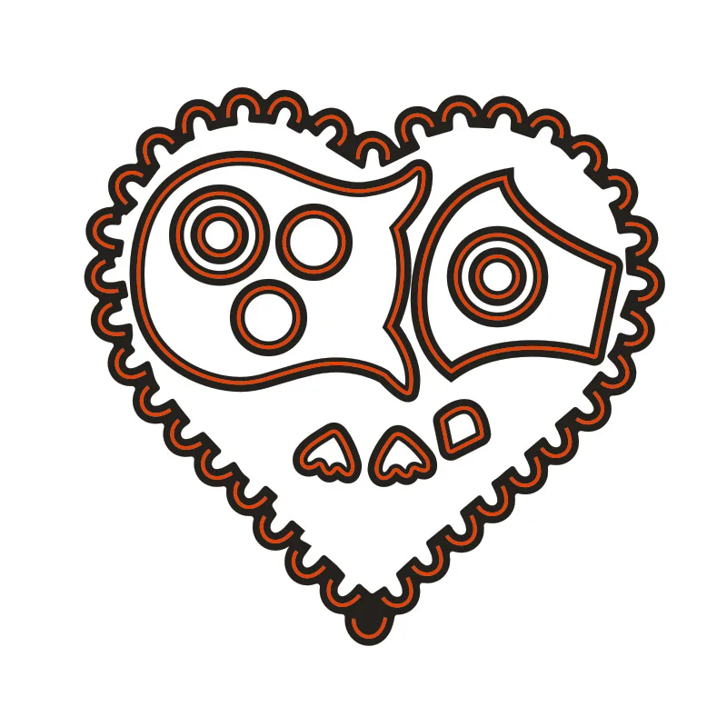 Love owl углеродистая сталь режущие штампы трафарет для поделок креативные