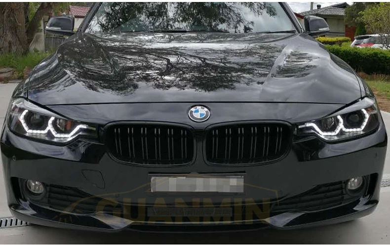 АКД стайлинга автомобилей для F30 F35 фары 2013 сонар 320i 318i 325i фары DRL HID фара ангельский глаз биксеноновые фары аксессуары