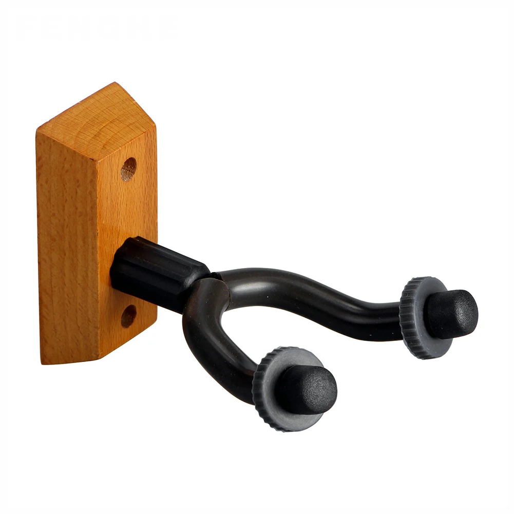 2PCS Hanger Bracket Wood Base Wall Mount Holder Display Guitar Hook For Bass Hanging Electric Acoustic | Спорт и развлечения