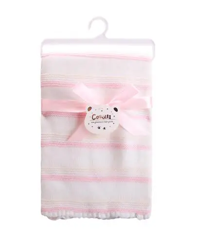 771166 Pink Gooulfi шарфы для девочек и мальчиков, для новорожденных, акриловые, для новорожденных, волнистые, для малышей, одеяло, вязаная кровать, корзина, коляска, детское одеяло - Цвет: 771166 Pink