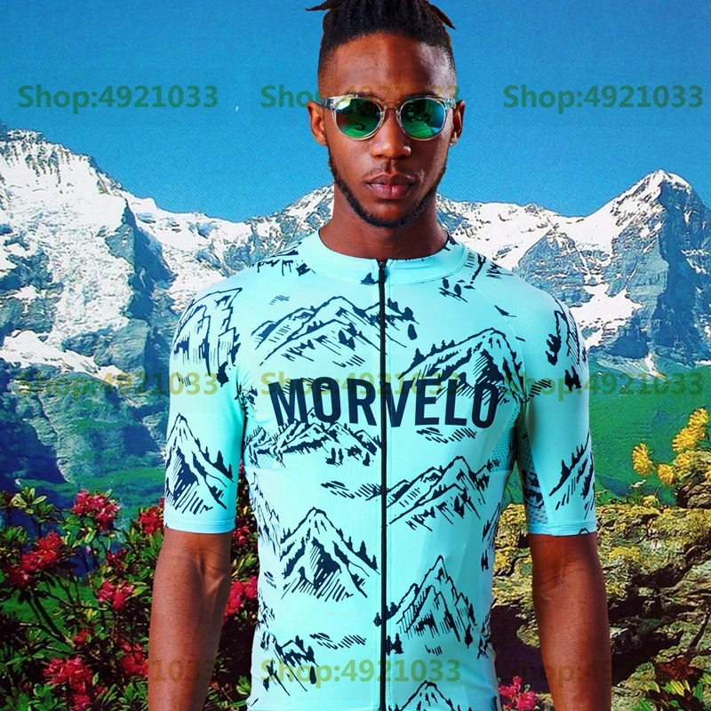 Morvelo Фламинго Велоспорт Джерси Для мужчин 2019 новый летний велосипед рубашка RBX с
