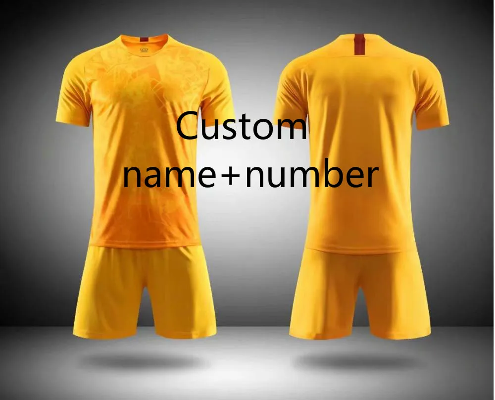 Custom name number Пустые футбольные майки спортивный костюм футбольный тренировочный костюм футбольные Джерси и шорты Спортивная одежда на заказ футбольный Джерси спортивный костюм - Цвет: Custom name number