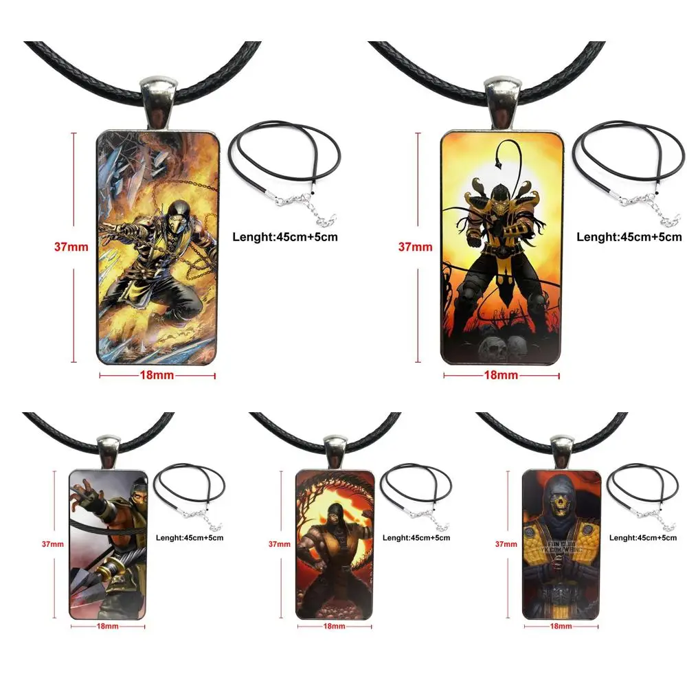 Для унисекс вечерние подарочные часы Mortal Kombat Scorpion Pact модное стекло кабошон кулон