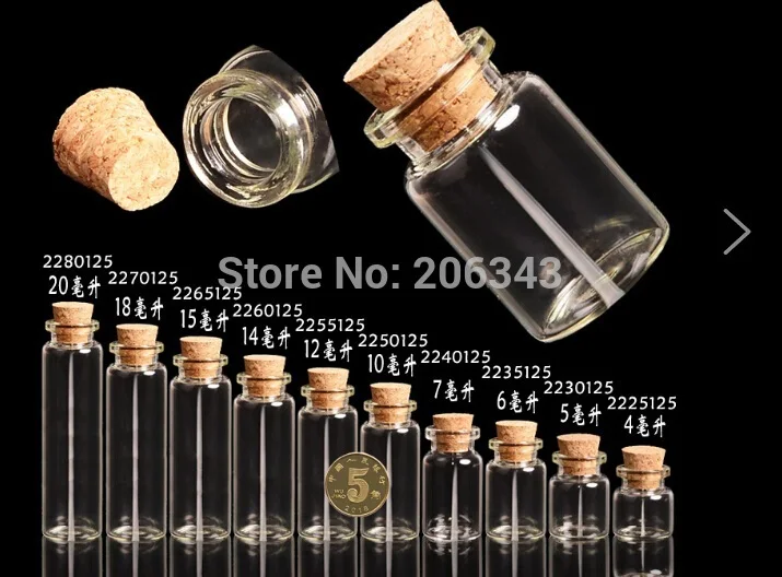 18 МЛ бутылка удача или желание эфирного масла тестовый образец бутылки с пробкой