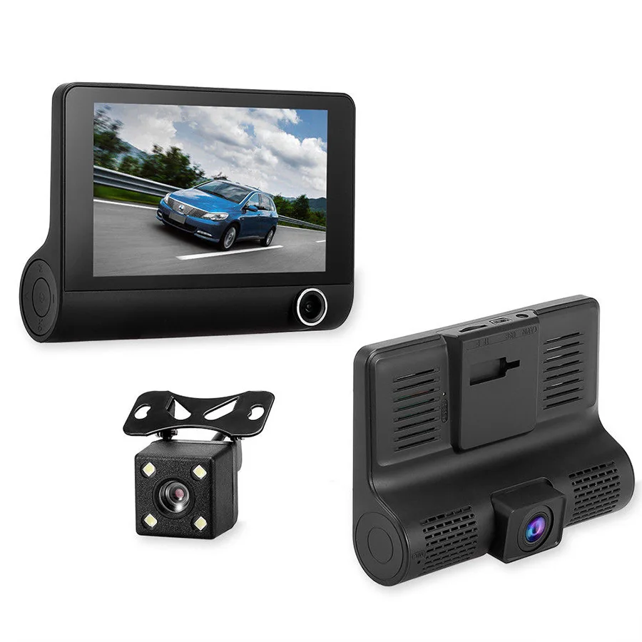 2019 Dvr Car 3 Camera Lens Full HD 1080P Video Recorders Rear View Dash Auto Registrator Dvrs Rearview Cam | Автомобили и