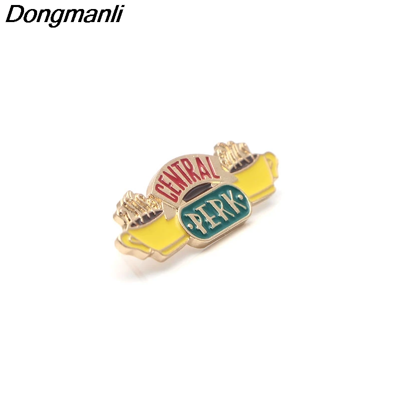 P2848 Dongmanli Friends TV Show ювелирные изделия металлические эмалированные булавки и броши