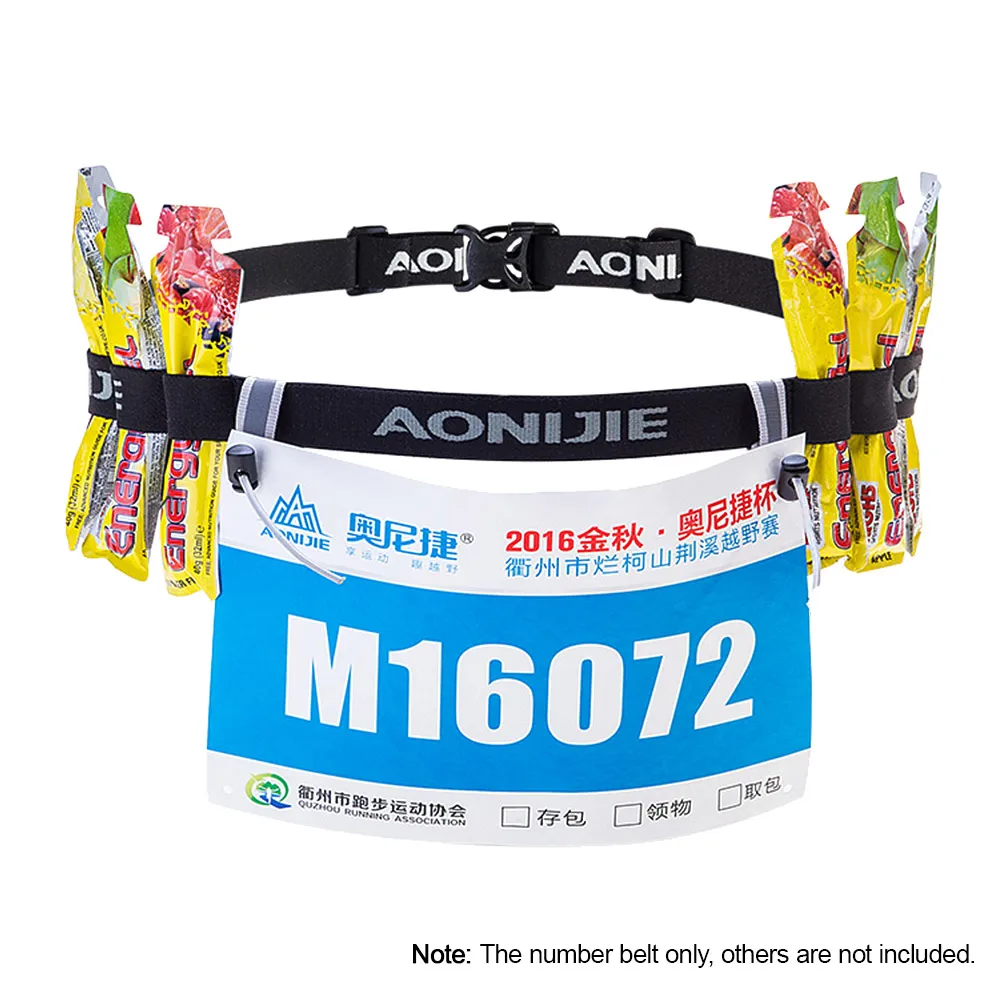 

New Race Number Belt Portable Convenient Waist Packs Outdoor Sports Motor Running Cycling Waist Pack Pouch Number Holder Sticker