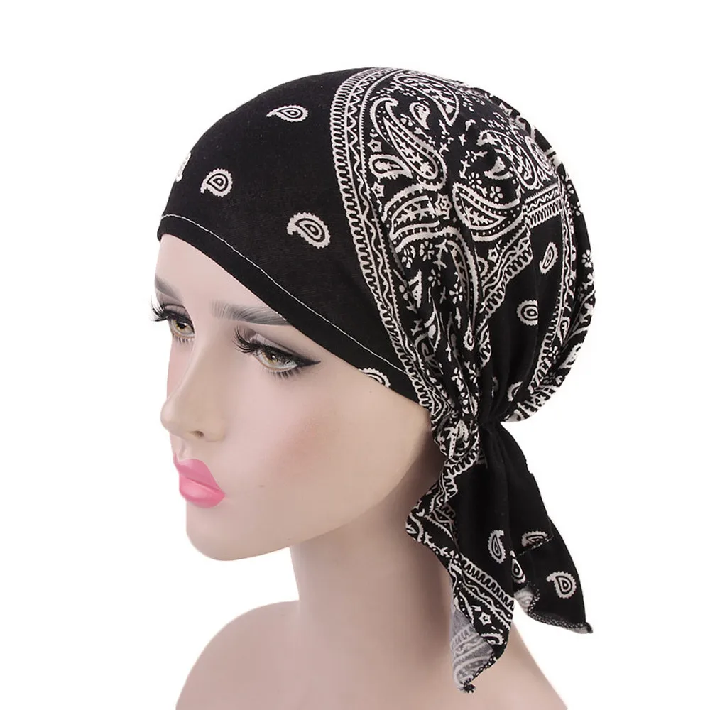 

Cap Scarf Women Ruffle Cancer Chemo Hat Beanie Scarf Turban Head Wrap Caps New